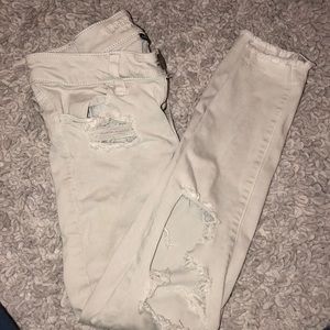 super ripped in the knee jeans